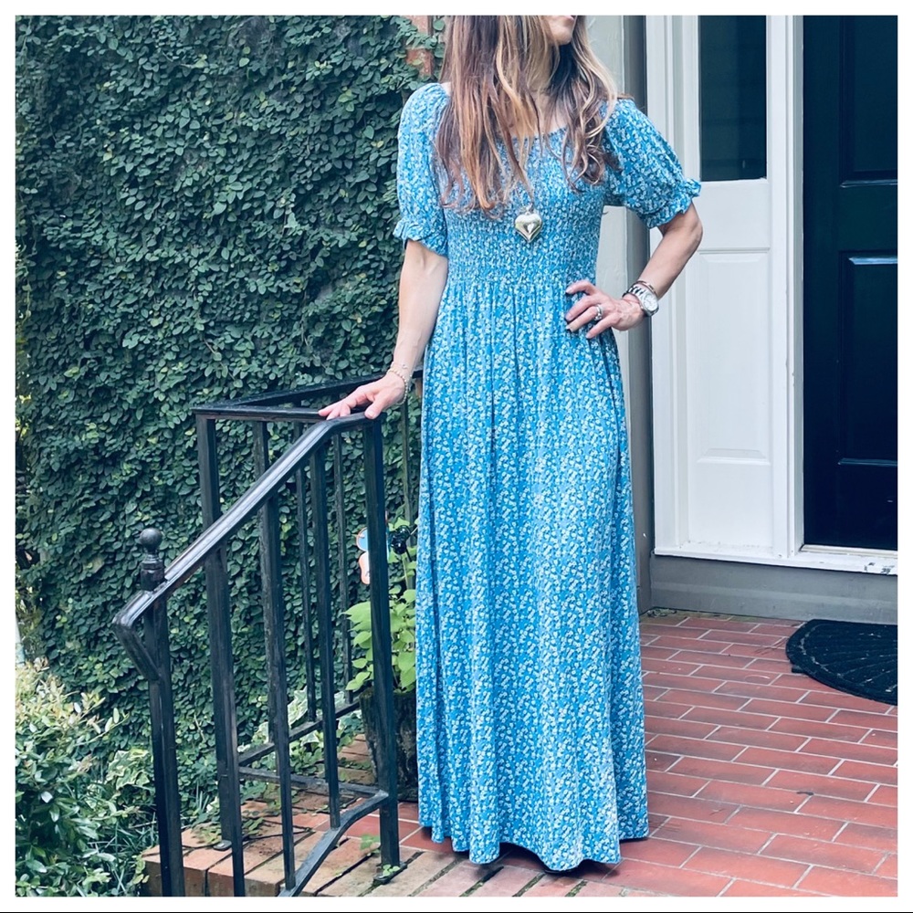 #27 MADE IN ITALY BEAUTIFUL FLORAL MAXI DRESS - Picture 3 of 6